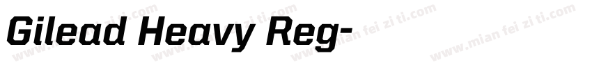 Gilead Heavy Reg字体转换